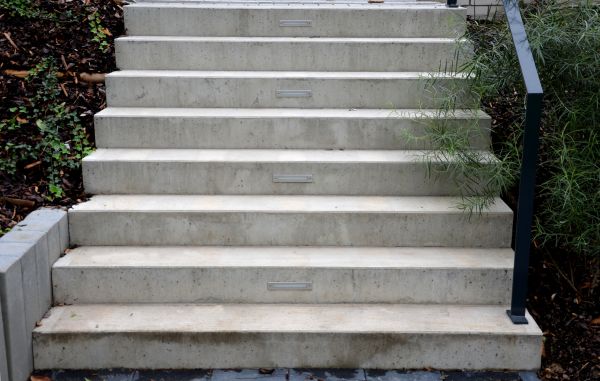 Poured Step Installation in Battle Ground