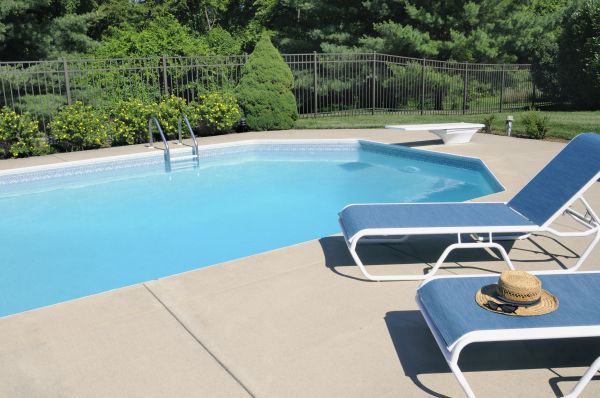 Poolside Concrete Installation in Battle Ground