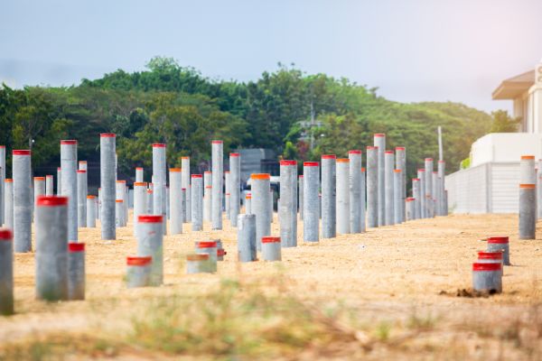 Concrete Pile Installation in Battle Ground