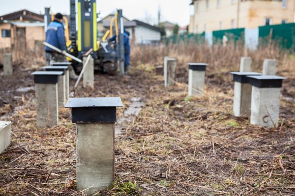 Concrete Piling Installation in Battle Ground