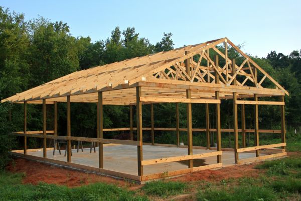 Barn Pad Installation in Battle Ground